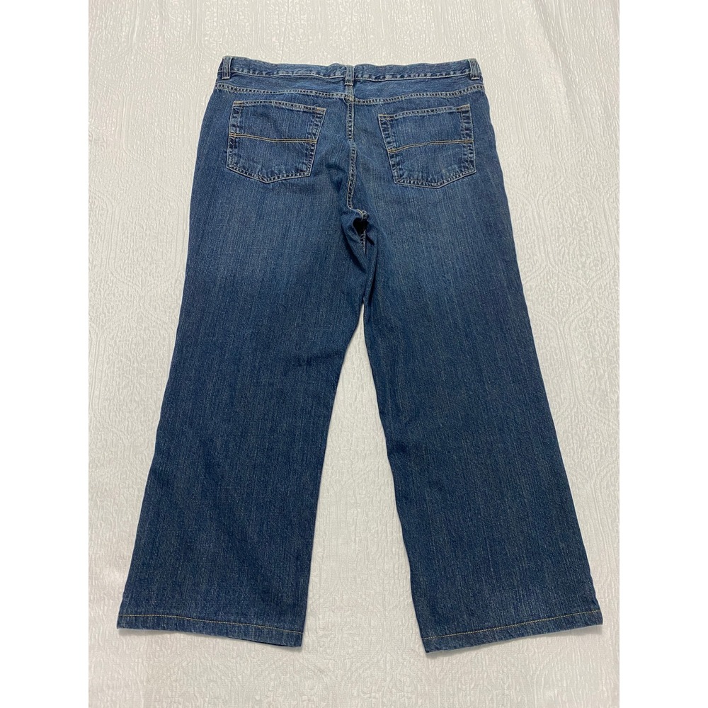 Solitude Wide Leg Men's Jeans Size 39x26 Blue Straight - Picture 2 of 7
